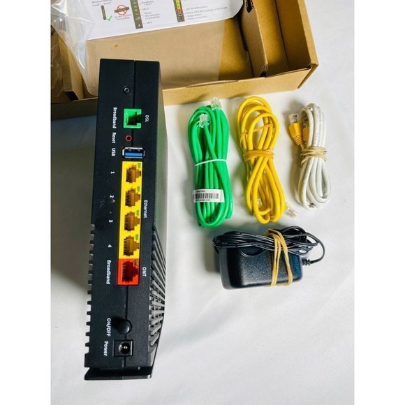 ARRIS NVG443B Frontier Ziply Fiber Bond DSL Broadband Gateway WiFi Router Modem - Picture 4 of 4